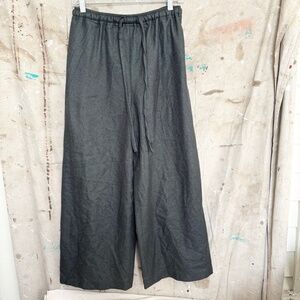 Eskandar Cashmere Silk Blend Wide Leg Pants